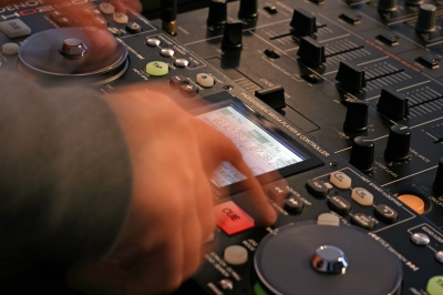 DJ and band music equipment